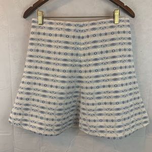 J. Crew Factory Jacquard flare skirt in stripe